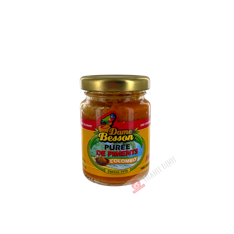 Purée de piments Colombo DAME BESSON 90g Guadeloupe