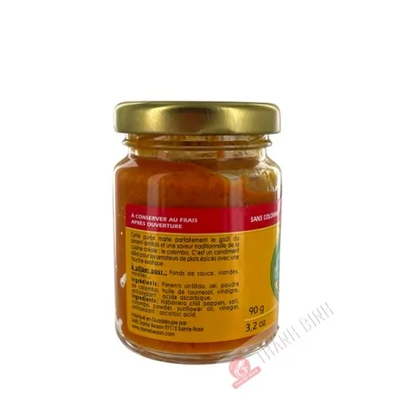 Colombo pepper puree DAME BESSON 90g Guadeloupe