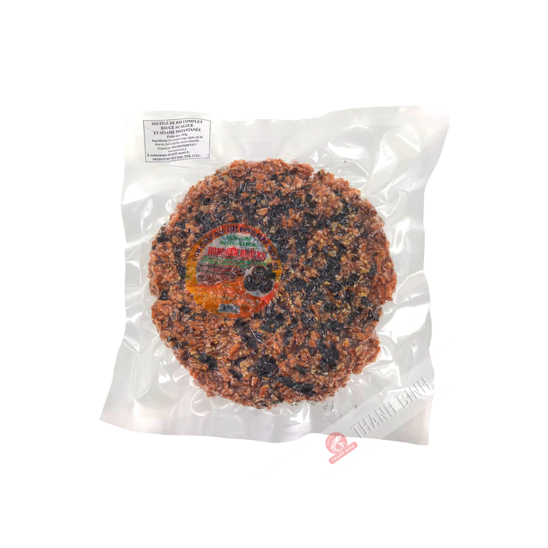 Roter brauner Reis, gepufft mit Algen und Sesam, 150 g Vietnam Roter brauner Reis, gepufft mit Algen und Sesam, 150 g Vietnam