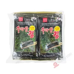 Algues grillées séchées instantanées WANG 8x2.3g Corée du Sud