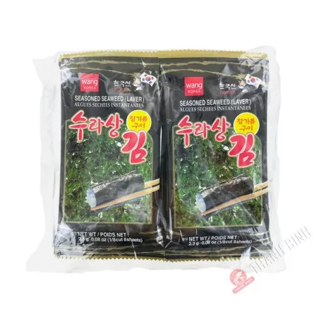 WANG Instant Dried Roasted Seaweed 8x2.3g South Korea