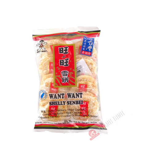 Cracker riz shelly senbei WANT WANT 72g Taiwan