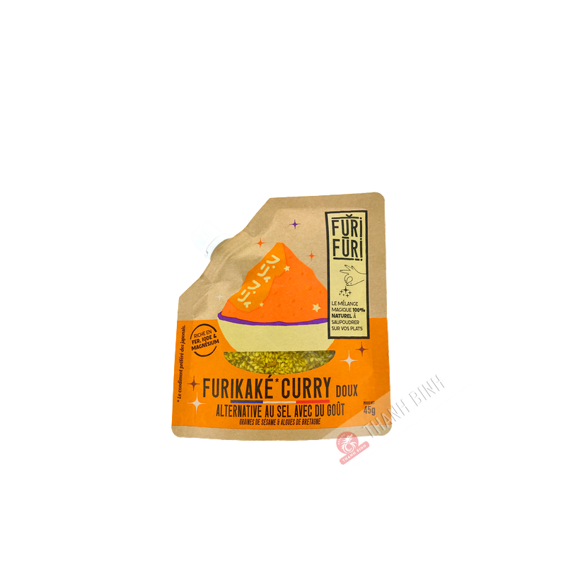 Furikaké-Reisgewürz mildes Curry FURI 45g Frankreich Furikaké-Reisgewürz mildes Curry FURI 45g Frankreich