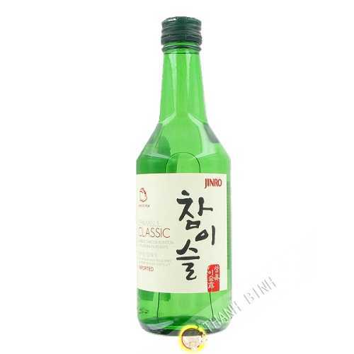 Saké Chamisul soju classique 350ml JINRO 16.50° Corée