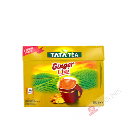 Thé noir Ginger Chai TATA TEA 50x2g Inde