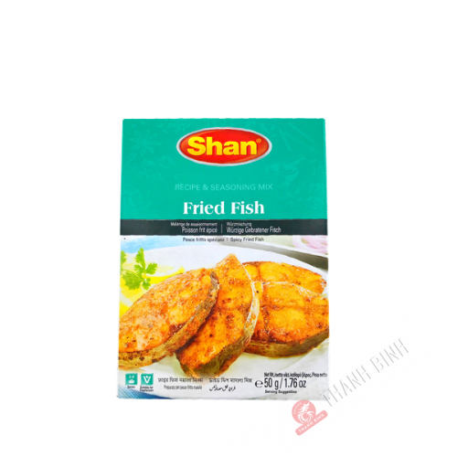 Mélange d'épices pour poisson frit épicé SHAN 50g Inde