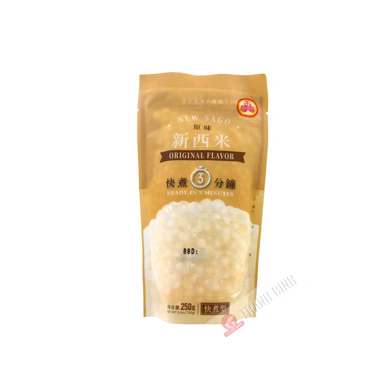 Bille tapioca pour bubble tea original NEW SAGO 250g Chine