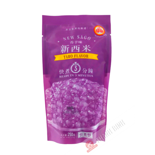 Bille tapioca pour bubble tea Taro NEW SAGO 250g Chine