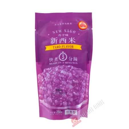 Bille tapioca pour bubble tea Taro NEW SAGO 250g Chine