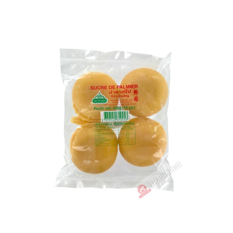 Sucre de palme THAI TOP CHOICE 400g Thailande