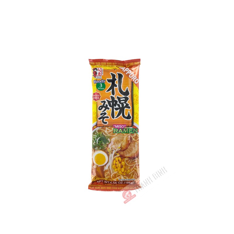 Nouille Ramen instantanées Miso Sapporo ITSUKI 186g Japon