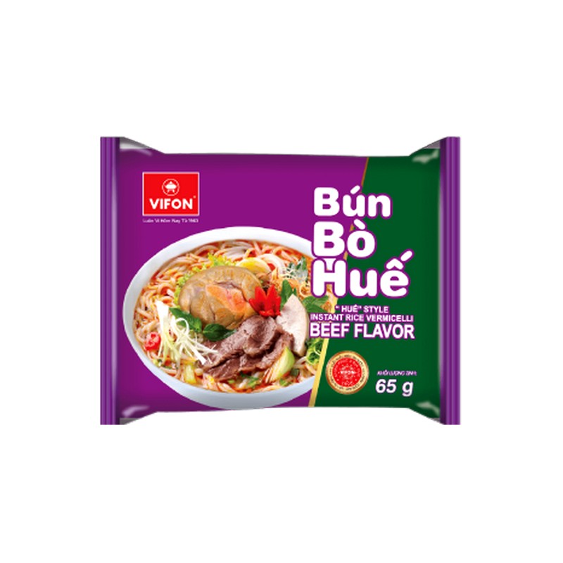 Soupe vermicelle instantanée Buf Bun Bo Hue VIFON 65g Vietnam