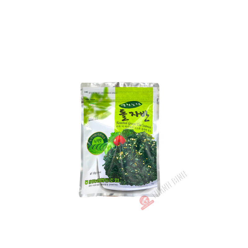 Rong biển nori trà xanh mè 50g Hàn Quốc Rong biển nori trà xanh mè 50g Hàn Quốc