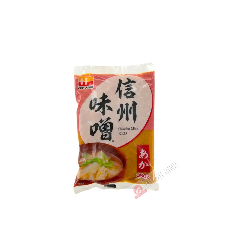 Pâte soja shinshu miso rouge HANAMARUKI 350g Japon