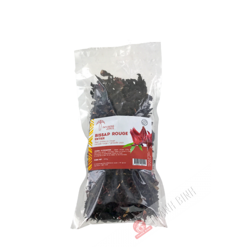 Fleur hibiscus Bissap rouge entier 100g Sénégal