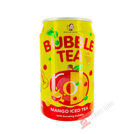 Thé bubble tea thé mangue 320ml Taiwan
