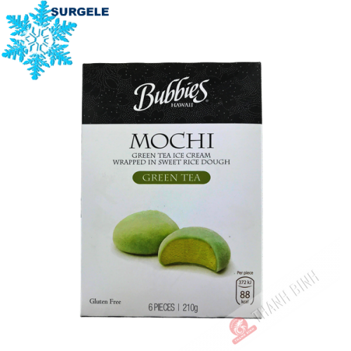 Mochi crème glacée thé vert  BUBBIES 210g Etats-Unis  - SURGELES