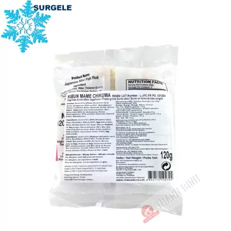 Surimi en forme de tube Mame Chikuwa KIBUN 120g Thailande - SURGELES