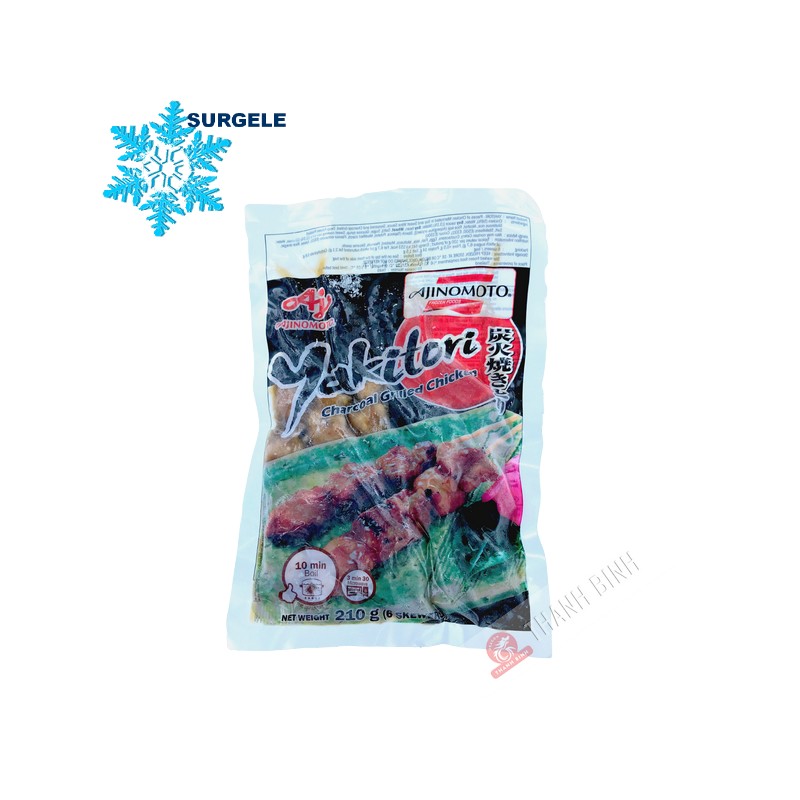 Brochette Yakitori poulet grillé AJINOMOTO 210g Thailande - SURGELES