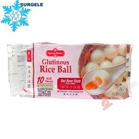 Dessert boulettes de riz gluant haricot rouge SPRING HOME 200g Singapour - SURGELES