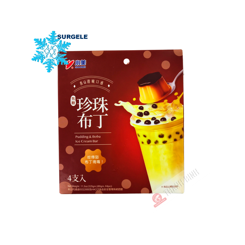 Gelato al budino Bubble Tea 4pzx80g - FROZEN Gelato al budino Bubble Tea 4pzx80g - FROZEN