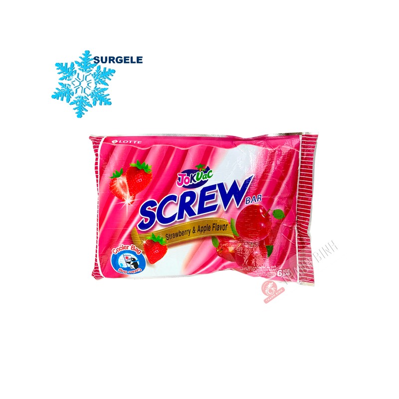 Glace saveur fraise pomme JOKVAC LOTTE 6px90ml Corée - SURGELES