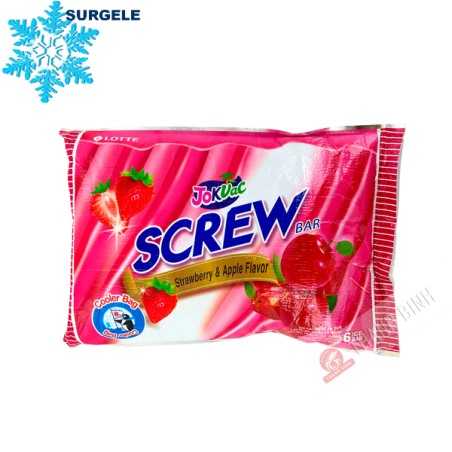 Glace saveur fraise pomme JOKVAC LOTTE 6px90ml Corée - SURGELES