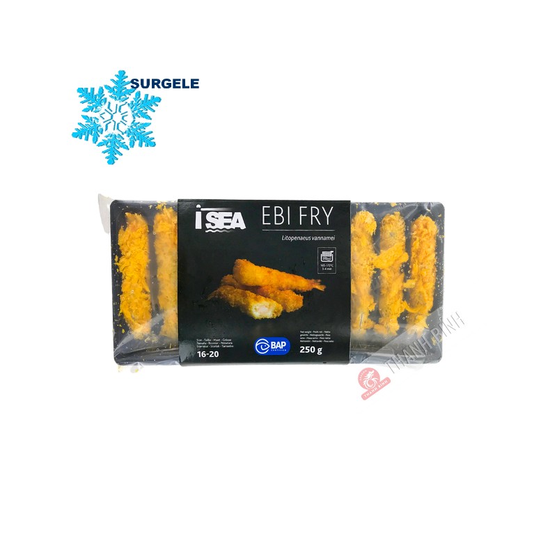 Crevettes décortiquées panné EBI FRY Torpedo 250g Vietnam - SURGELES