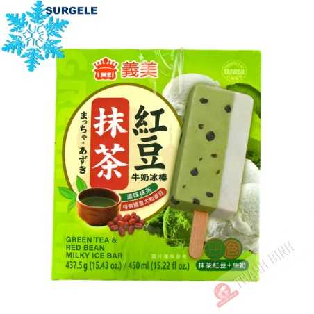 Glace Thé vert & haricot rouge 5 bâton IMEI 437.5g Taiwan - SURGELES