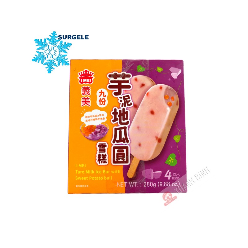 Glace Taro et Pomme de terre 4 bâton IMEI 280g Taiwan - SURGELES