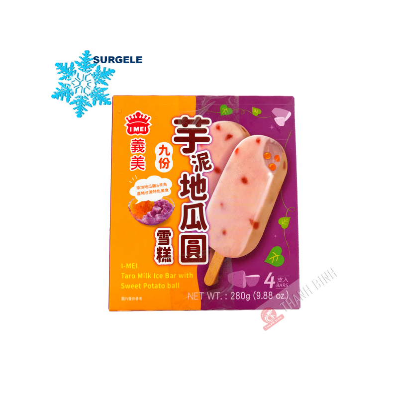 Taro- und Kartoffeleis 4 Sticks IMEI 280g Taiwan - SURGELES