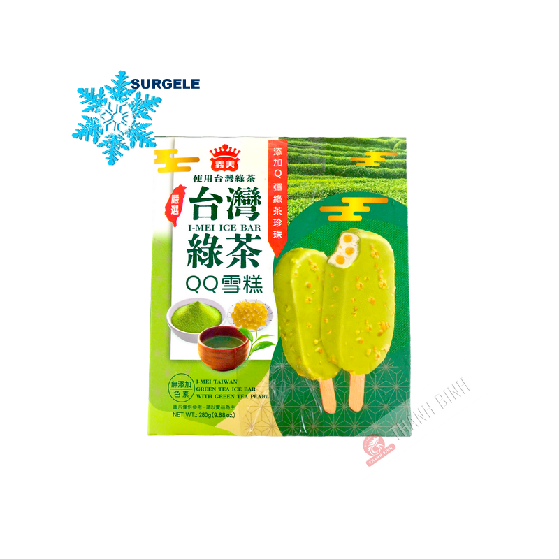 Grüntee-Eis 4 Stäbchen IMEI 280g Taiwan - SURGELES