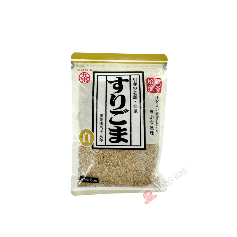 Sésame blanc grillé pilé KUKI 55g Japon Sésame blanc grillé pilé KUKI 55g Japon
