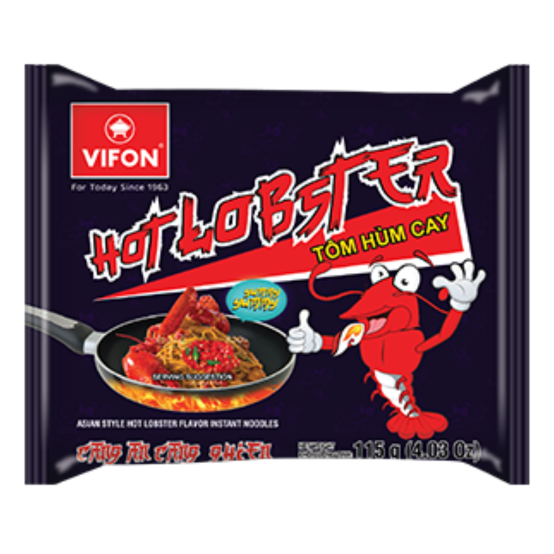 Nouille sauté homard piquant hot Vifon 115g Vietnam