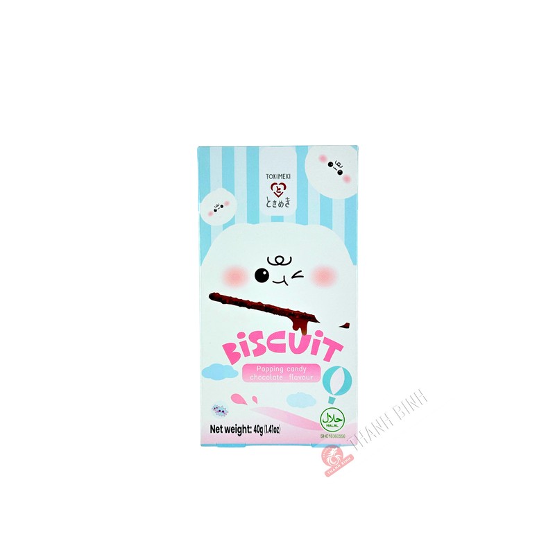 Biscuit stick bonbon popping chocolat TOKIMEKI 40g Chine