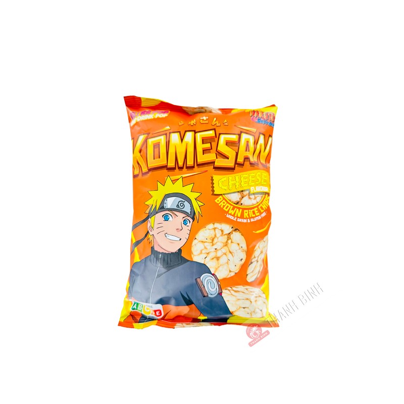 Chips de riz complet soufflé au fromage KOMESAN 60g E.U