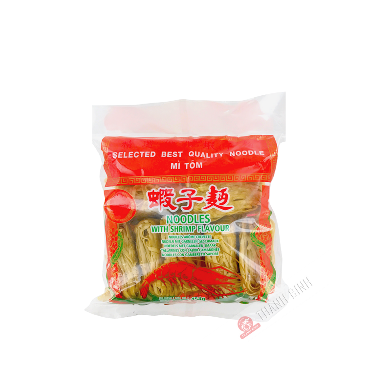 Tagliatelle grandi al gusto di gamberetti 454G Cina Tagliatelle grandi al gusto di gamberetti 454G Cina