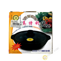 Nồi đất nung đen 18cm Trung Quốc