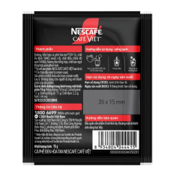 Kaffee schwarz Viet löslichen NESCAFE 15x16g Vietnam