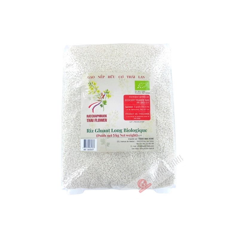 Gạo nếp hữu cơ 5kg Thái Lan