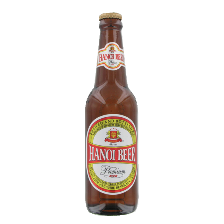 La cerveza Hanoi botella HABECO 330 ml de Vietnam
