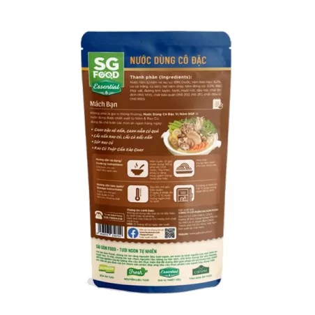 Caldo concentrado sabor setas - 180g - SG FOOD
