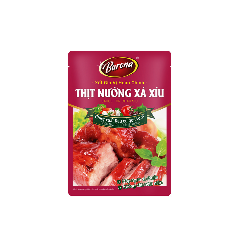Nước sốt chế biến thịt lợn sơn mài xá xíu - 80g - BARONA