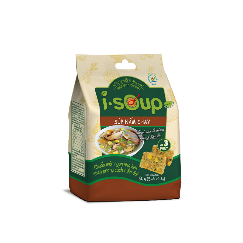 Súp nấm ăn liền I-SOUP 5x10g Việt Nam
