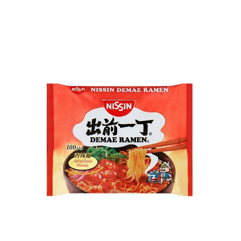 Soupe nouille Ramen Demae piquant NISSIN 100g Hongrie