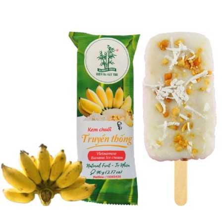 Banana ice cream 3 BAMBOU 360g Vietnam - FROZEN