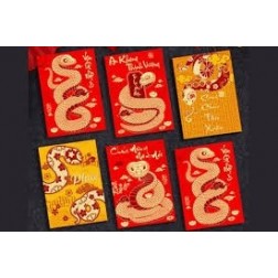 Umschlag rot 5st MM 8x16cm Vietnam