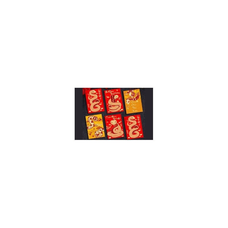Red envelope 5pcs MM 8x16cm Vietnam