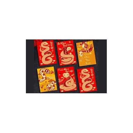 Umschlag rot 5st MM 8x16cm Vietnam
