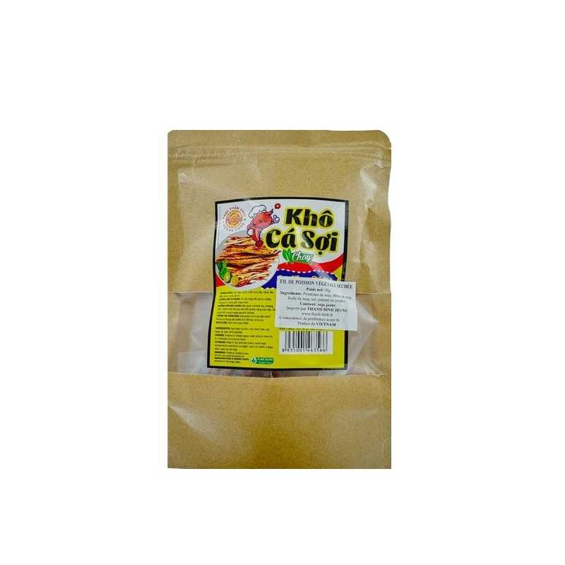 Snack de poisson filament végétarien AU LAC 50g Vietnam Snack de poisson filament végétarien AU LAC 50g Vietnam